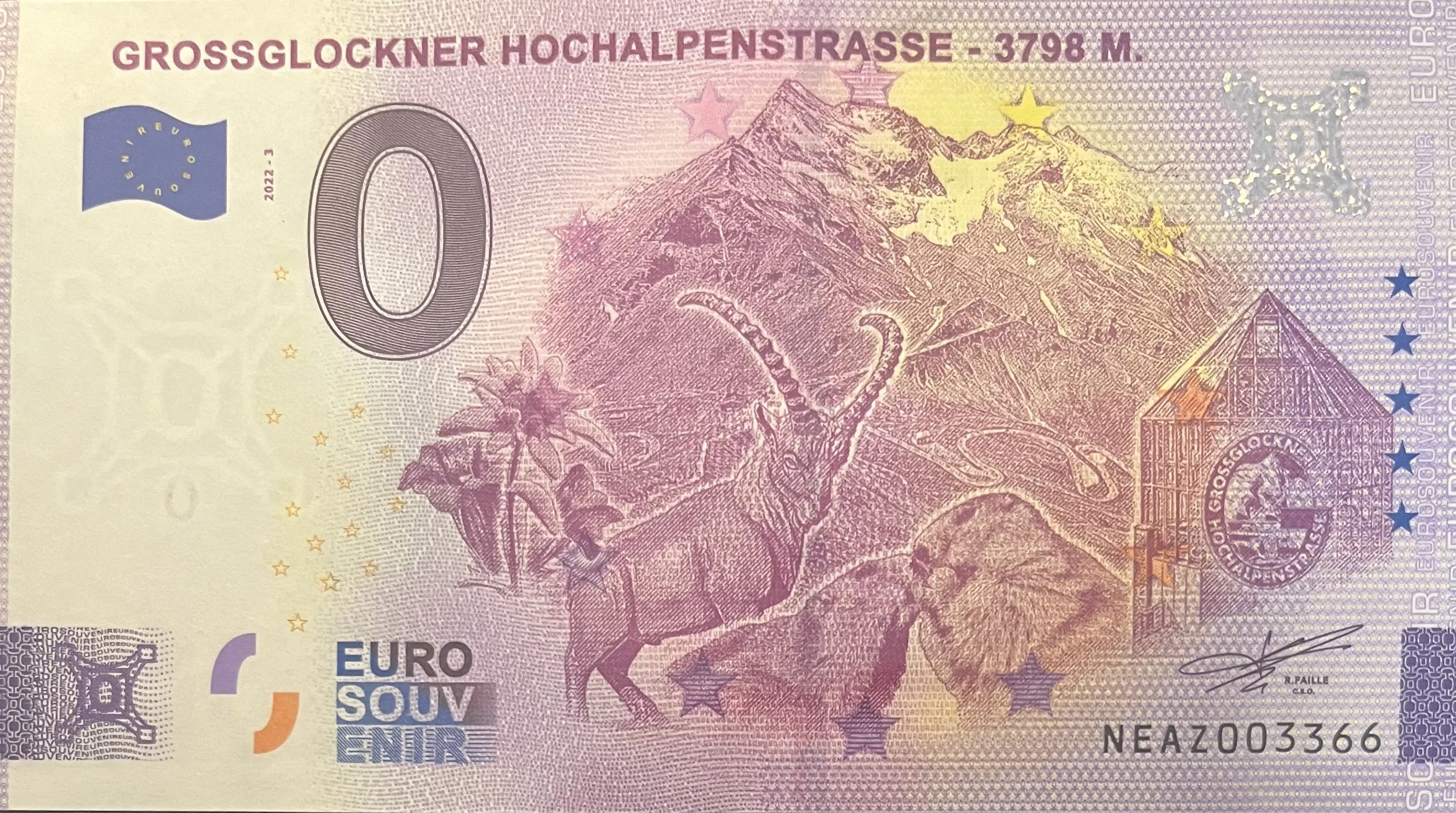 GROSSGLOCKNER HOCHALPENSTRASSE -
3798 m.