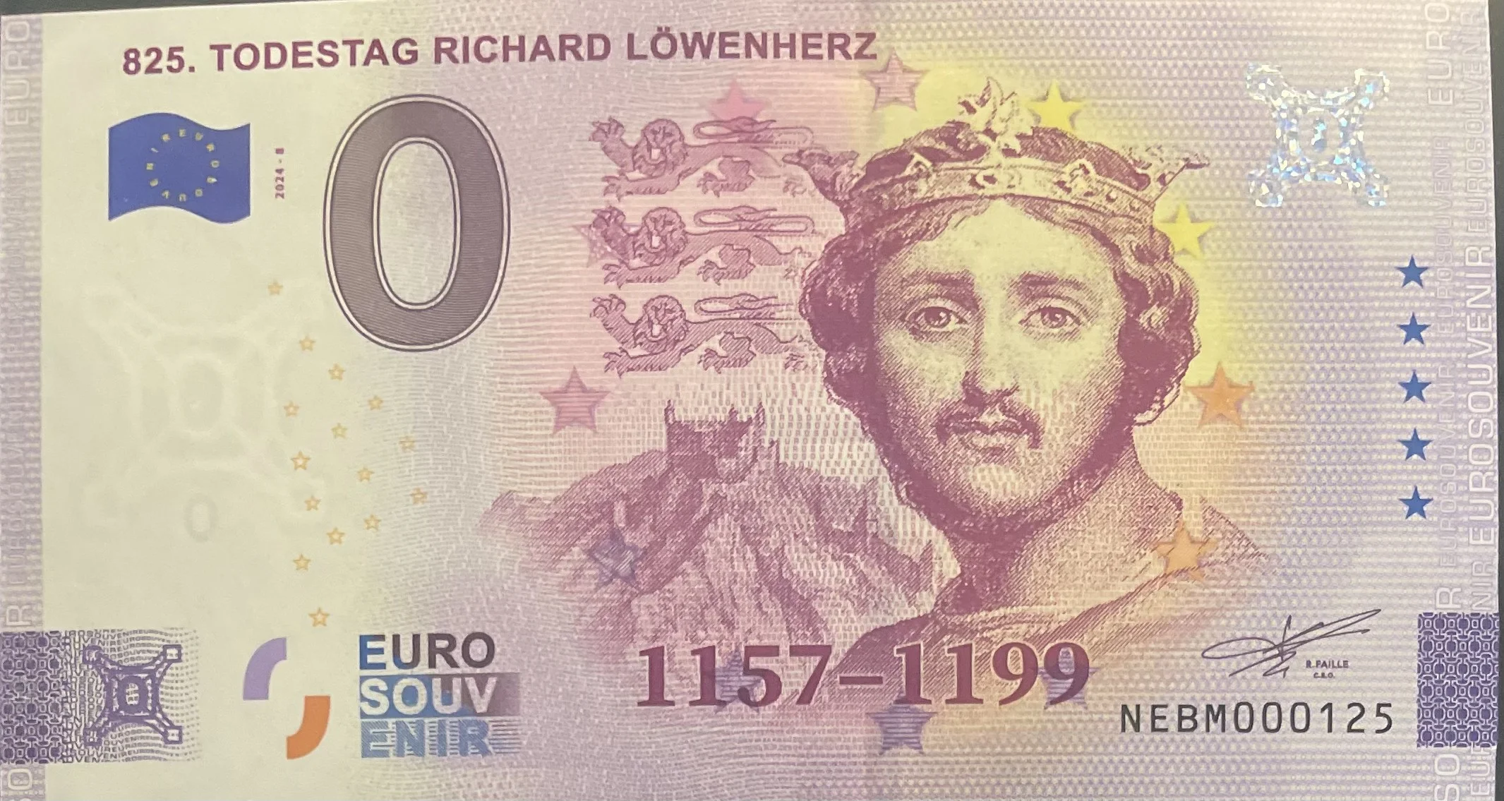 825. TODESTAG RICHARD LÖWENHERZ