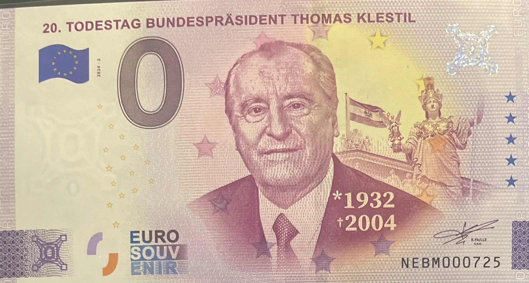 20. TODESTAG BUNDESPRÄSIDENT THOMAS KLESTIL