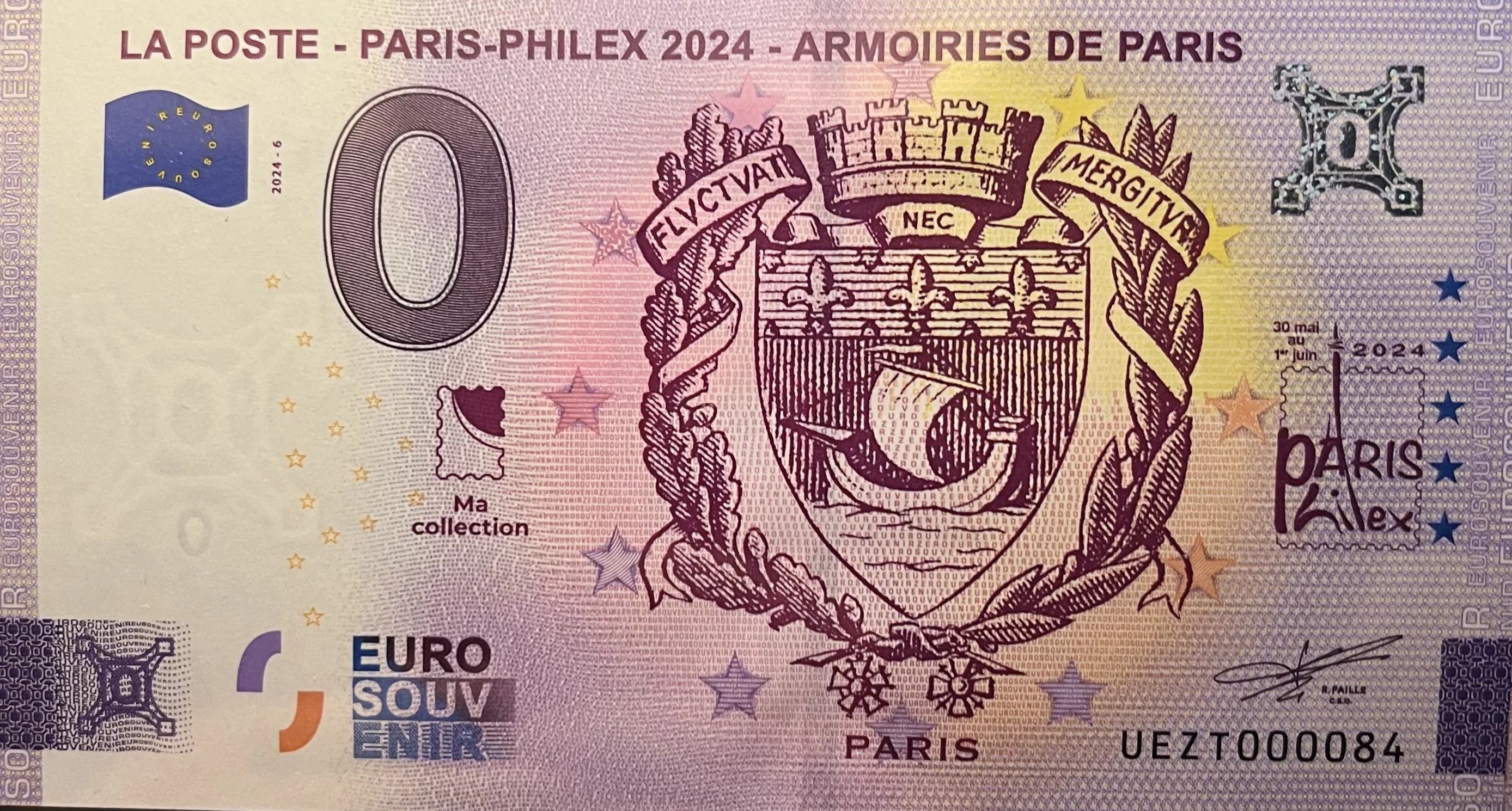 LA POSTE - PARIS-PHILEX 2024 - ARMOIRIES DE PARIS