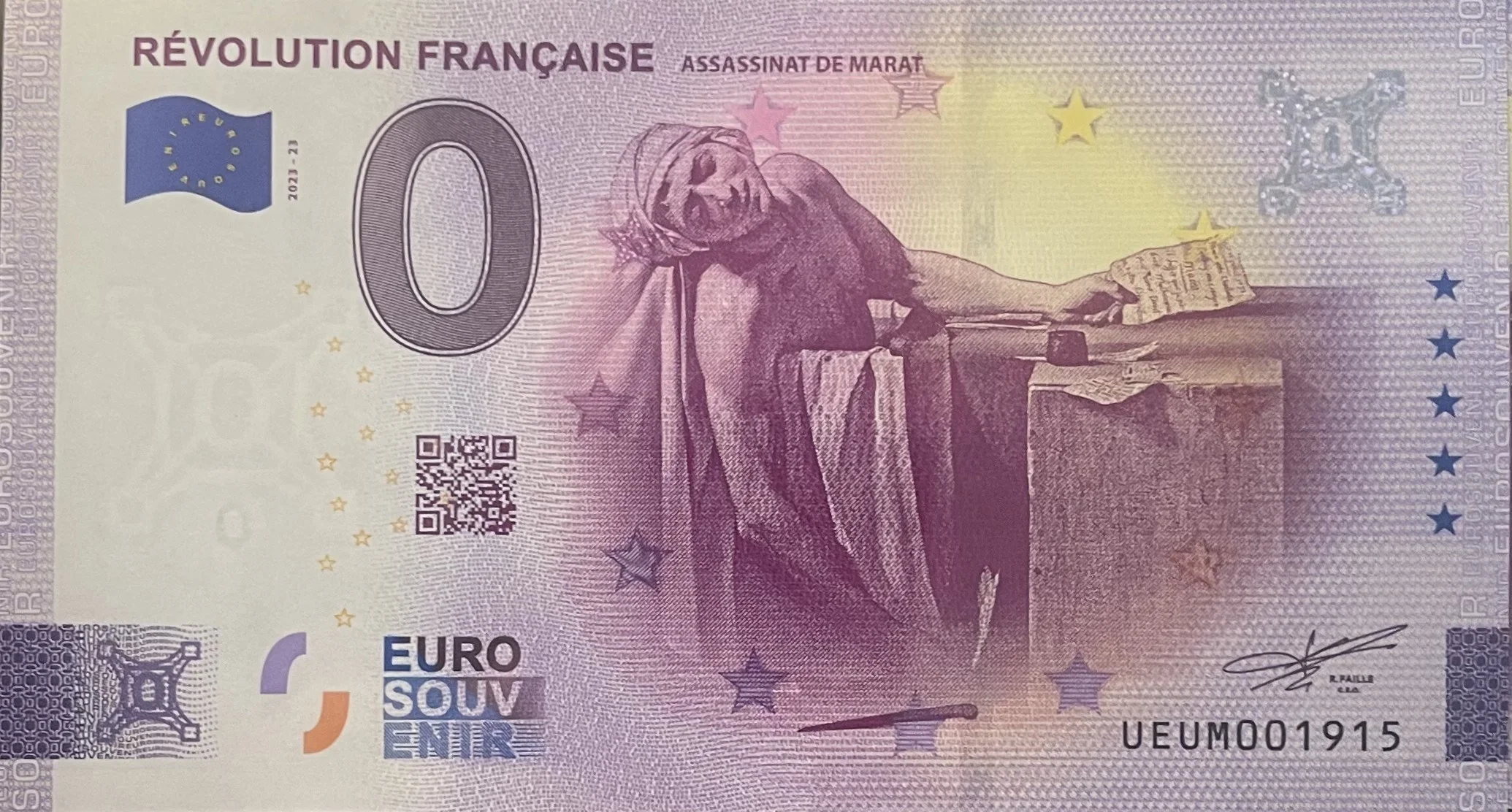 Billete de 0 euros del Coliseo Romano 2023