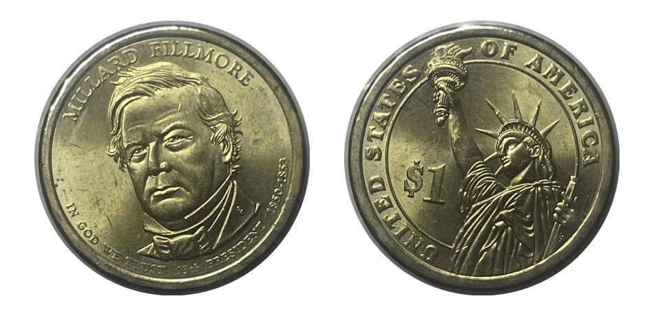 Dólares Presidenciales - Presidente Millard Fillmore (1850-1853)