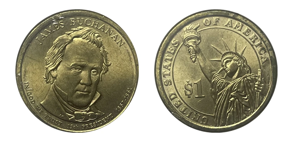 Dólares Presidenciales - Presidente James Buchanan (1857-1861)