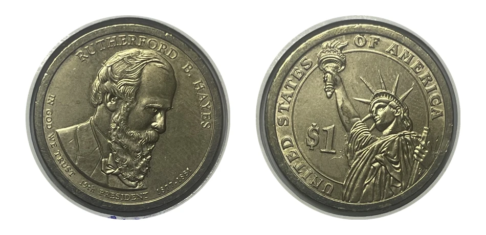 Dólares Presidenciales - Presidente Rutherford B. Hayes (1877-1881)