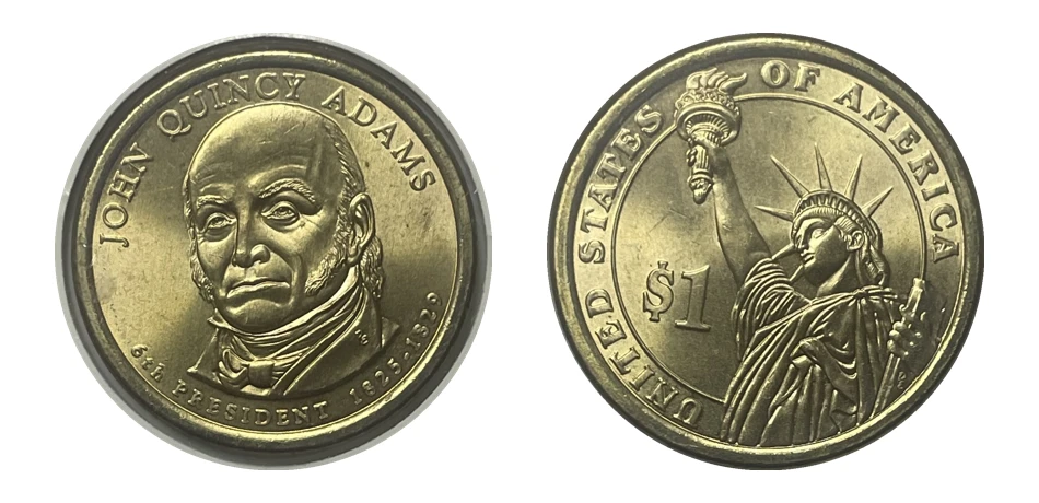 Dólares Presidenciales - Presidente John Quincy Adams (1825-1829)