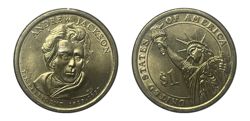 Dólares Presidenciales - Presidente Andrew Jackson (1829-1837)