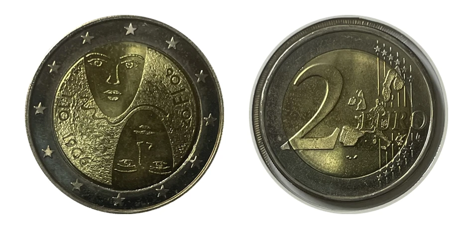 Moneda Finlandia 2006 Sufragio